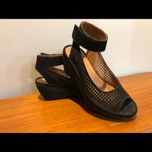 Black Wedges by Clarks, Size 5.5 Never Worn